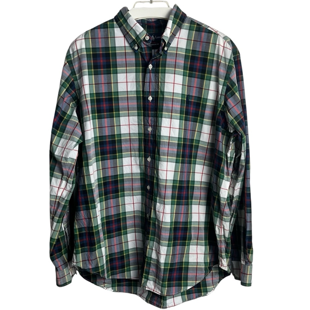 RALPH LAUREN Plaid Casual Button Down Shirt